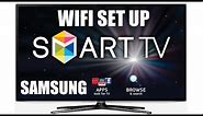 How to connect a Samsung smart television to Wifi - Connect TV to internet