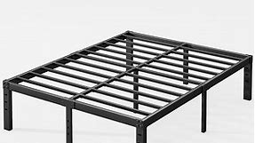 ULIESC 14" Heavy Duty Metal Platform Bed Frame, No Box Spring Needed, Queen Size