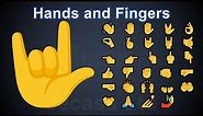 Emoji Meanings Part 3 - Hands and Fingers | Signs | English Vocabulary