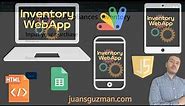Inventory WebApp with Google Apps Script and Google Sheets