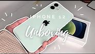 Green Iphone 12 unboxing 💚🍀