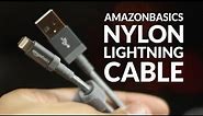 AmazonBasics Nylon Braided MFi Certified Apple Lightning Cable Unboxing