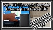 WD 4TB Elements Portable External Hard Drive HDD, USB 3.0 WDBU6Y0040BBK-WESN REVIEW (Speed Test)
