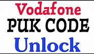 (Vi) Vodafone Puk Code Unlock
