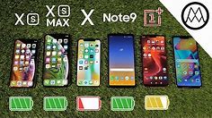 iPhone XS / XS Max vs Galaxy Note 9 vs iPhone X Battery Life DRAIN TEST