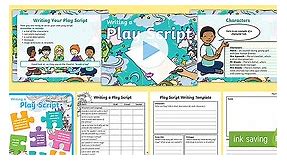 Write a Play Script Activity Pack