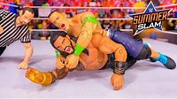 Roman Reigns vs John Cena - SummerSlam WWE Universal Championship Action Figure Match!