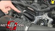 2015-2020 Mustang EcoBoost Transverse Engine Mount Cover Black Installation