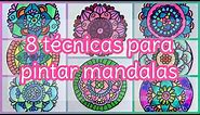 8 Técnicas diferentes para pintar mandalas | Colorful Mandalas