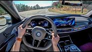 2024 BMW 750e xDrive - POV First Drive (Binaural Audio)