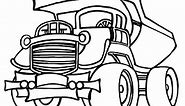 Top 10 Free Printable Dump Truck Coloring Pages Online