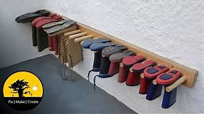 How to make a boot rack.