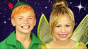 Peter Pan and Tinkerbell Makeup and Costumes