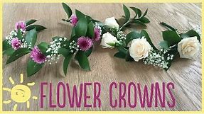 DIY | How to Make a Flower Crown (Real Flowers!)