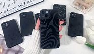Lovmooful Compatible for iPhone 14 Plus Case Cute Cool Star with Black Design for Girls Women Soft TPU Shockproof Protective Girly for iPhone 14 Plus-Black Star