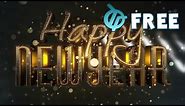 Happy New Year Free Video Background 3 Clips