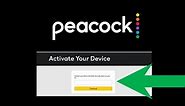 Activate Your Peacock TV - peacocktv.com/tv - Enter Code