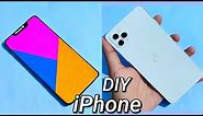 How to make:DIY Apple iPhone 11 max pro with paper|Easy paper crafts fod kids|Prachi art & craft