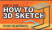 How to Create a 3D Sketch in Fusion 360 | 3D Sketching 101
