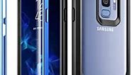 Galaxy S9 Case, Poetic Guardian [Scratch Resistant Back] [360 Degree Protection] Full-Body Rugged Clear Hybrid Bumper Case with Built-in-Screen Protector for Samsung Galaxy S9 Blue