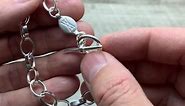 Sterling Silver Charm Bracelet with Toggle Clasp (7.7 inches)