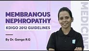 Do you know the (KDIGO 2012 Guidelines) for Membranous Nephropathy ?