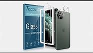 TOCOL iPhone screen protector and Camera Lens Protector Installation Video