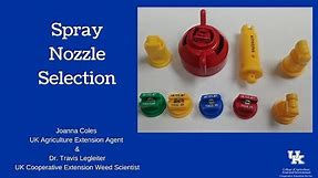 Spray Nozzle Selection