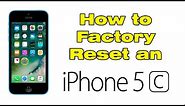 How to factory reset iPhone 5c without computer (iTunes)