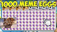 I Opened 1000 EXCLUSIVE MEME EGGS and THIS HAPPENED! Pet Simulator X Roblox