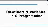 Difference between Identifiers and Variables in C programming || Ashish Classes || (Hindi)
