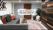 DIY Basement Makeover | How To Room Renovation