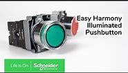 Illuminated Push button switch from Easy Harmony | Schneider Electric
