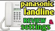panasonic landline phone review and settings | panasonic KX-TSC62SX landline phone Time date setting