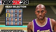 Kobe Bryant Face Creation NBA 2K24