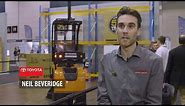 Demonstrating the Driverless Toyota Forklift- AUTOMATION
