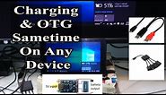 MICRO USB OTG HOST And Charging Same time (simultaneously) on Android/ Windows✔