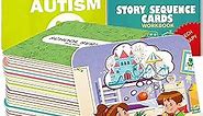 Sequence Speech Therapy Toys for Toddlers 3-4 - Autism Learning Materials Toys for Kids 5-7 - | Create a Story Cards | Sentence Building | ABA Therapy | Social Skills | Storytelling Picture Game