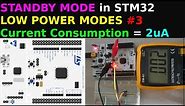 STANDBY MODE in STM32 || LOW POWER MODES || CubeIDE