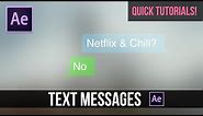 Quick Tutorials: Text Message Chat Animation in After Effects