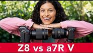 Nikon Z8 vs Sony a7R V Camera Comparison - Which is Better?
