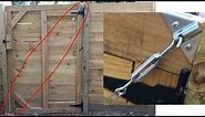 HowTo Install Anti-Sag Gate Kit to Keep Wood Fence Door from Dragging