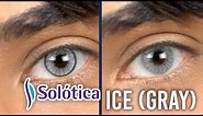 NEW Hidrocor Ice & Natural Colors Ice | Solotica Gray Contact Lenses