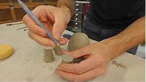 How To Attach Leather Hard Pieces Of Clay