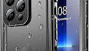 SPORTLINK iPhone 13 Pro Waterproof Case - Shockproof, Dustproof, Full Body Screen Protector, Rugged 6.1" - Black