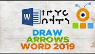 How to Draw Arrows in Word 2019 | How to Insert Arrow in Word 2019