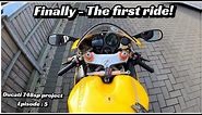 Ducati 748 SP First Ride in 4 years! Coolant change, brake fluid guide & new battery