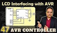 LCD Interfacing with ATmega32, #LCDInterfacing, #AVRInterfacing, #AVRMicrocontroller, #ATmega32