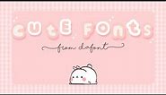 15 Cute Fonts | dafont. com (with download link)