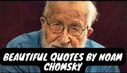 Beautiful Mind Blowing Quotes by Noam Chomsky